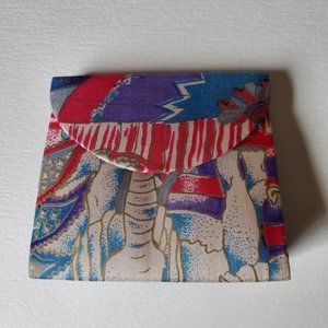 Abstract Vintage Thai Silk Coin Purse
